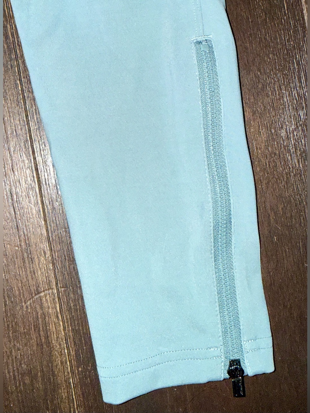 Athleta Balance Moto Tight Leggings Medium Sage Green High Rise Zip Ankle Moto - Picture 13 of 13